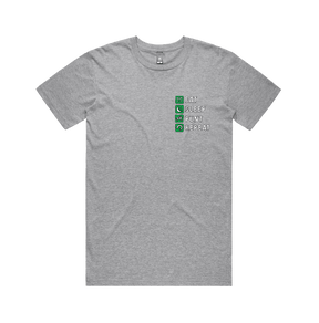 Small Front Design / Grey / S Eat Sleep Punt Repeat 🏇 - Men's T Shirt