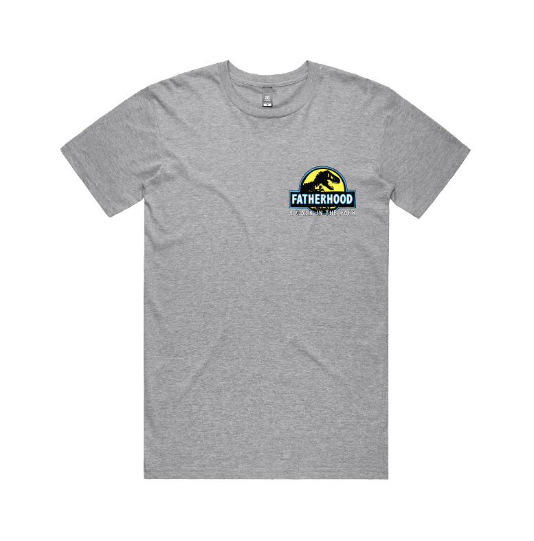 Small Front Design / Grey / S Jurassic Dad 🦖 - Men's T Shirt