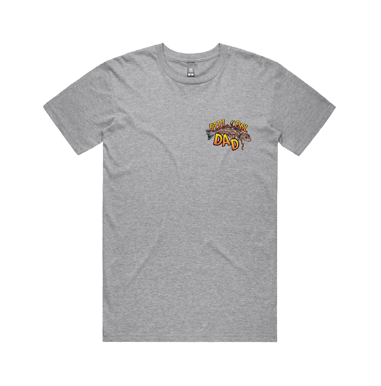 Small Front Design / Grey / S Reel Cool Dad 🎣 - Men's T Shirt