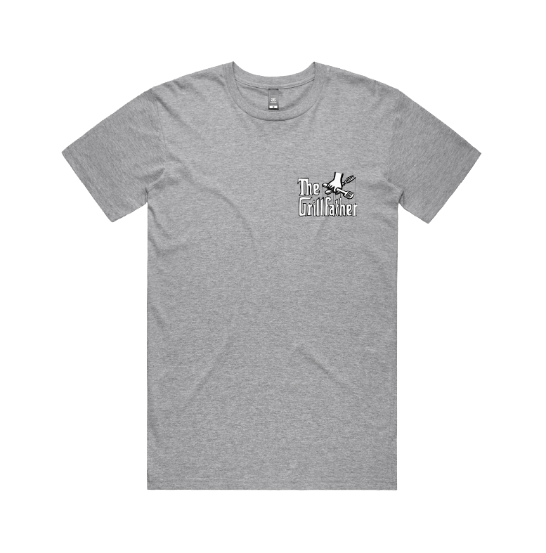 Small Front Design / Grey / S The Grillfather 🥩 - Men's T Shirt