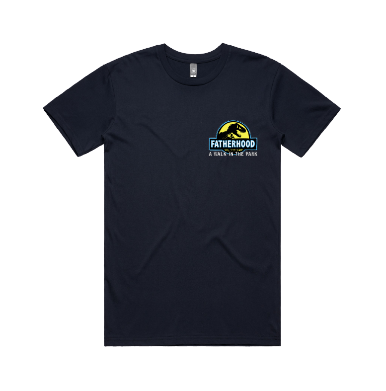 Small Front Design / Navy / S Jurassic Dad 🦖 - Men's T Shirt