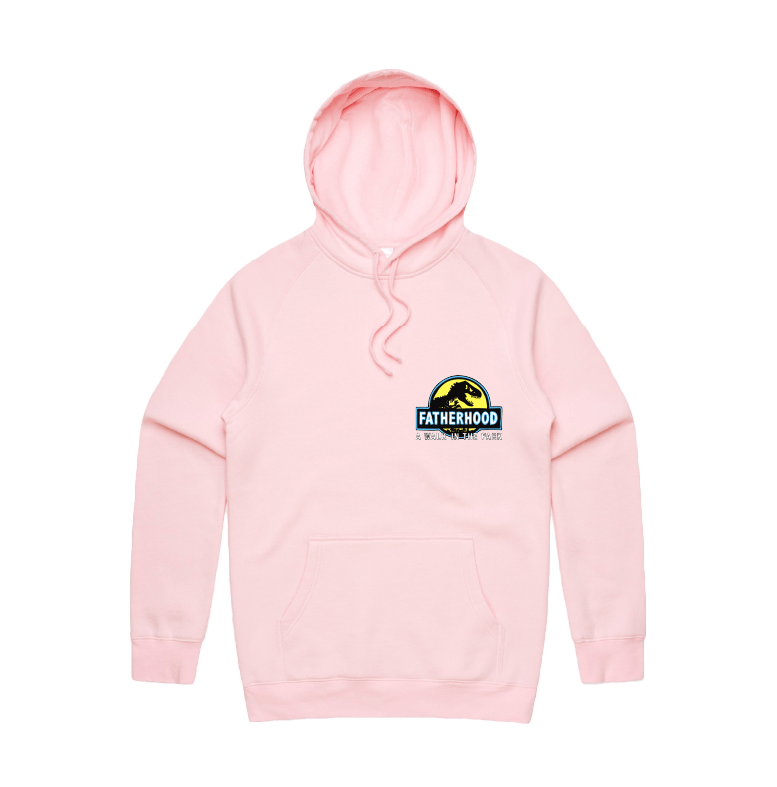 Small Front Design / Pink / S Jurassic Dad 🦖 - Unisex Hoodie