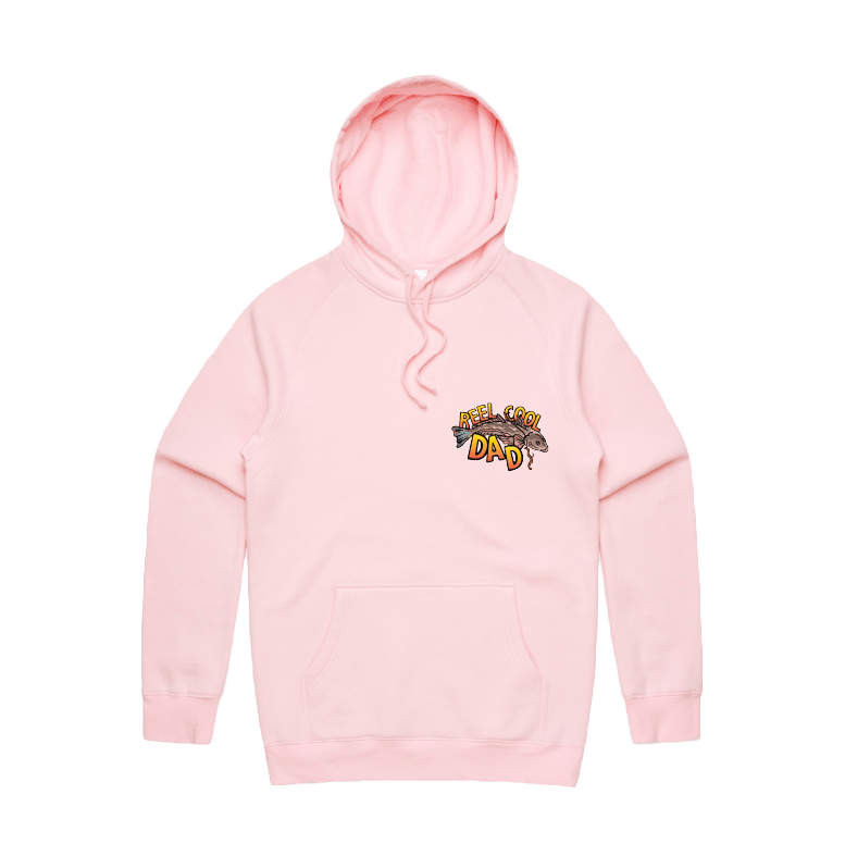Small Front Design / Pink / S Reel Cool Dad 🎣 - Unisex Hoodie