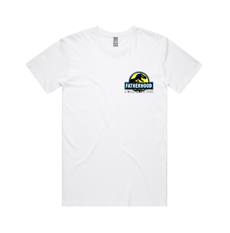 Small Front Design / White / S Jurassic Dad 🦖 - Men's T Shirt