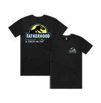 Small Front & Large Back Design / Black / S Jurassic Dad 🦖 - Men's T Shirt