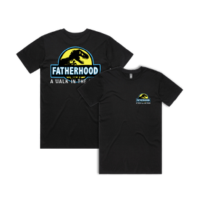 Small Front & Large Back Design / Black / S Jurassic Dad 🦖 - Men's T Shirt