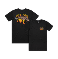 Small Front & Large Back Design / Black / S Reel Cool Dad 🎣 - Men's T Shirt