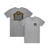 Small Front & Large Back Design / Grey / S Bank of Dad 💰 - Men's T Shirt