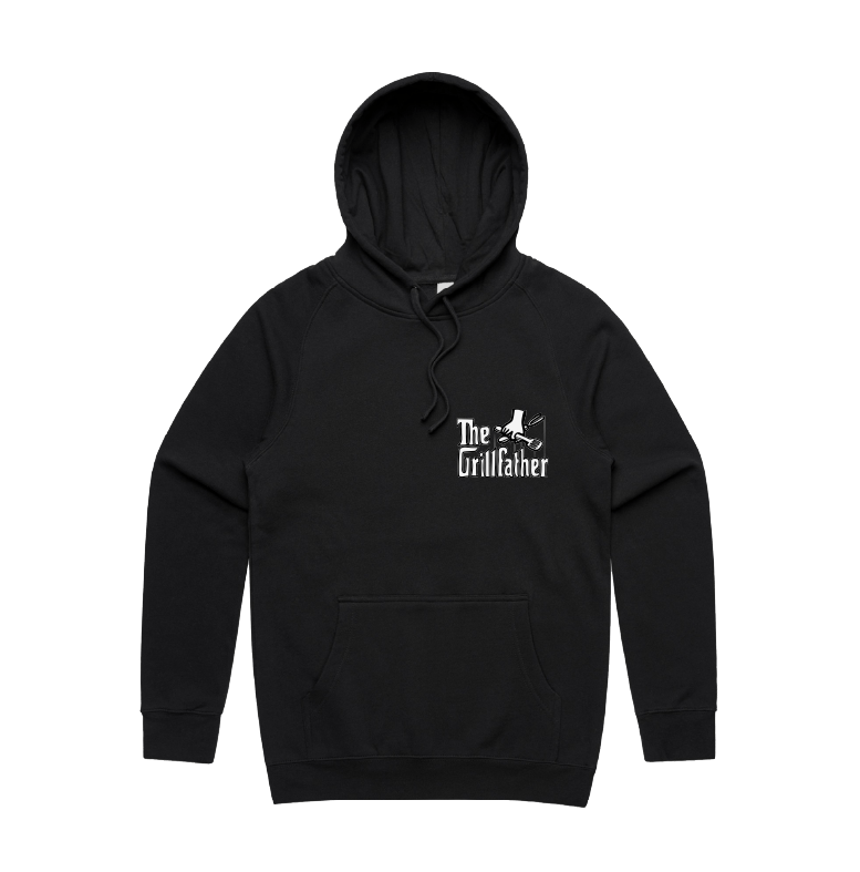 Small Front Print / Black / S The Grillfather 🥩 - Unisex Hoodie