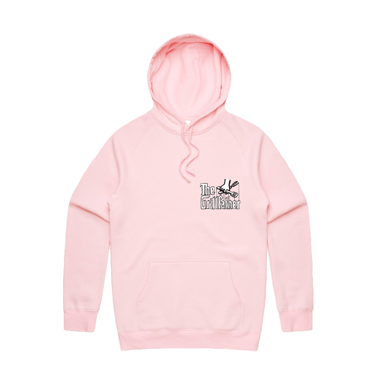 Small Front Print / Pink / S The Grillfather 🥩 - Unisex Hoodie