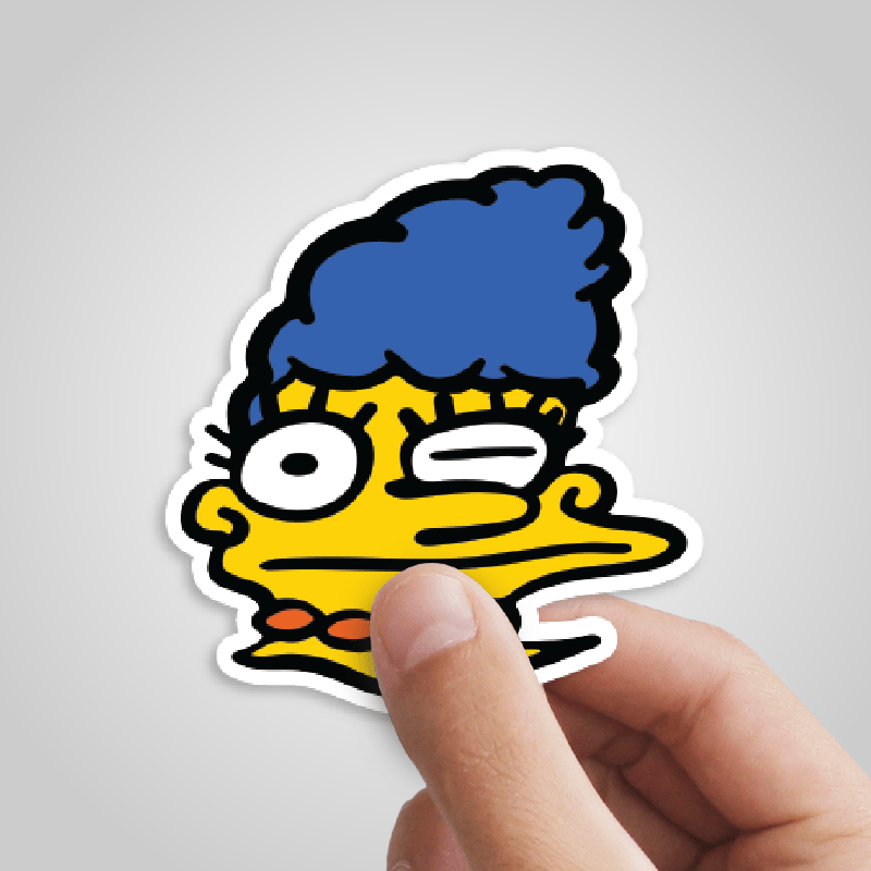 Smeared Marge 👕 - Sticker