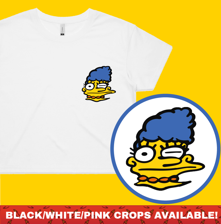 Smeared Marge 👕 - Women's Crop Top