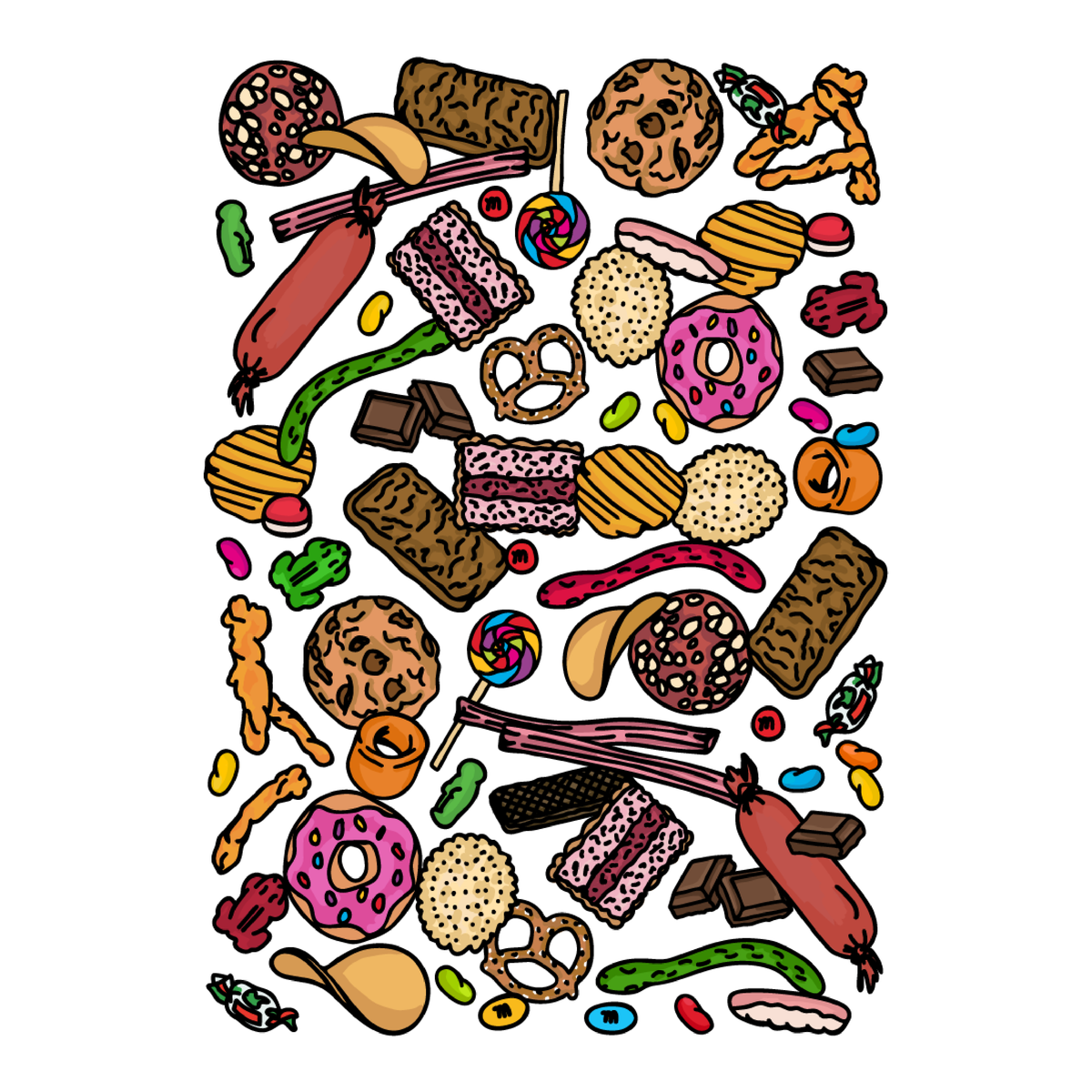 Snacks! 🍬🍪 - Men's T Shirt
