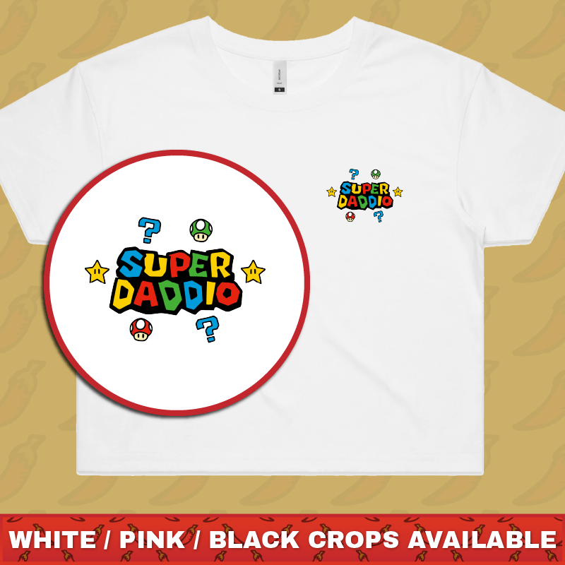 Super Daddio ⭐🍄 – Women's Crop Top