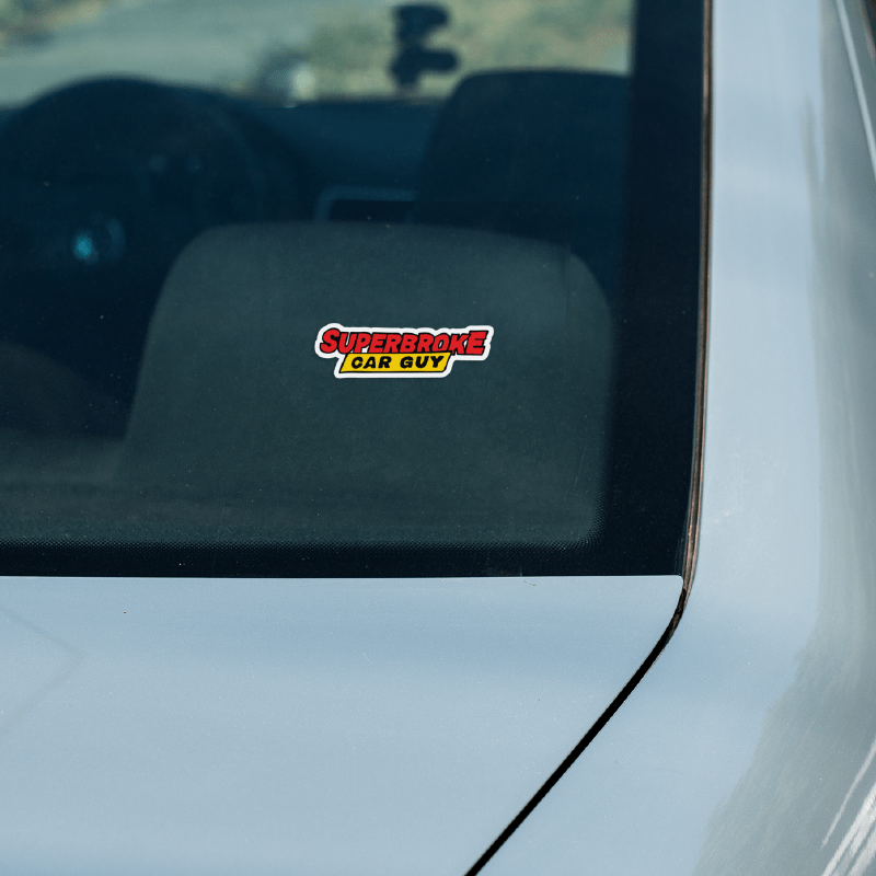 Superbroke Car guy 🚗💸 – Sticker