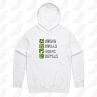 Swing Swear Drink Repeat 🏌 – Unisex Hoodie