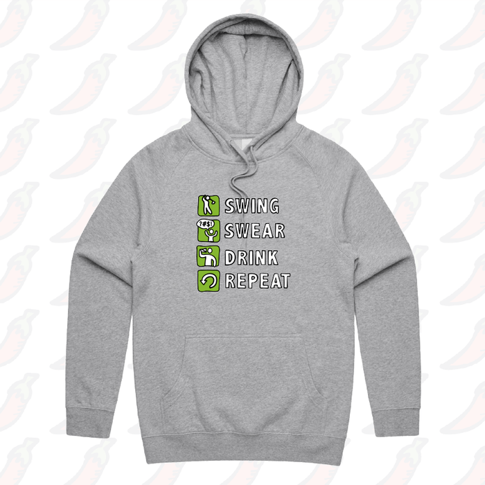 Swing Swear Drink Repeat 🏌 – Unisex Hoodie
