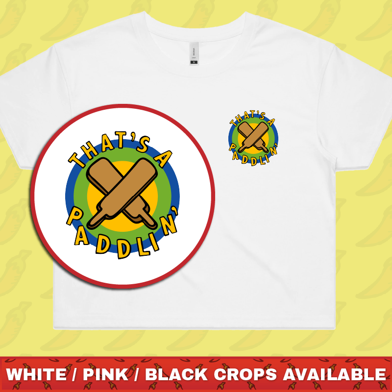 That’s A Paddlin’ 🏏 –  Women's Crop Top
