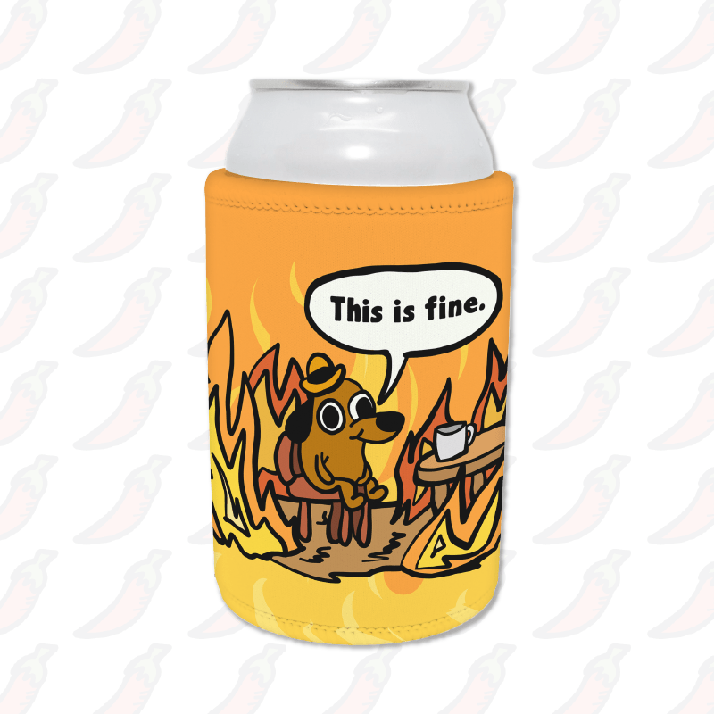 This Is Fine 🔥 - Stubby Holder