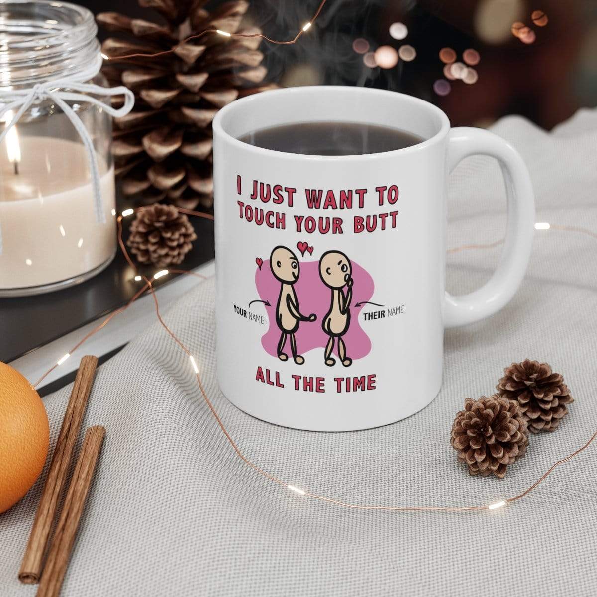 Touch Your Butt 🍑 - Customisable Coffee Mug