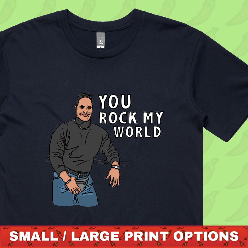 U Rock My World 👨🏾 - Men's T Shirt