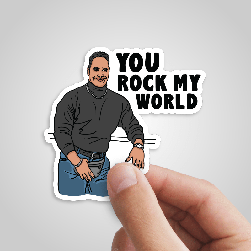 U Rock My World 👨🏾 - Sticker