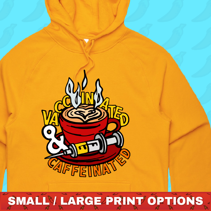 Vaccinated & Caffeinated 💉☕ - Unisex Hoodie