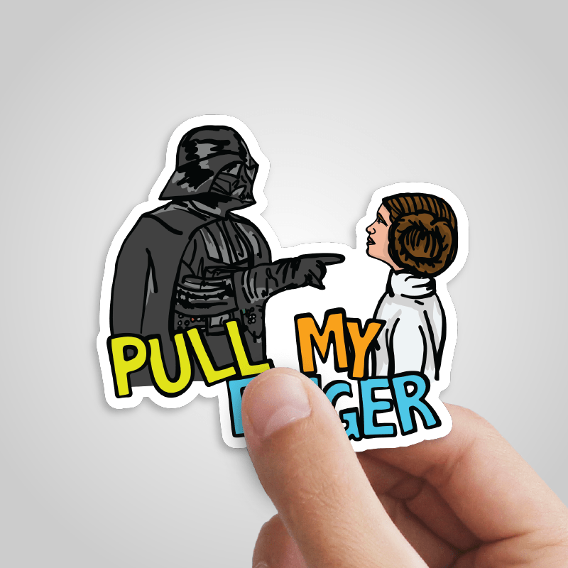 Vader Pull My Finger 🌌👉 – Sticker