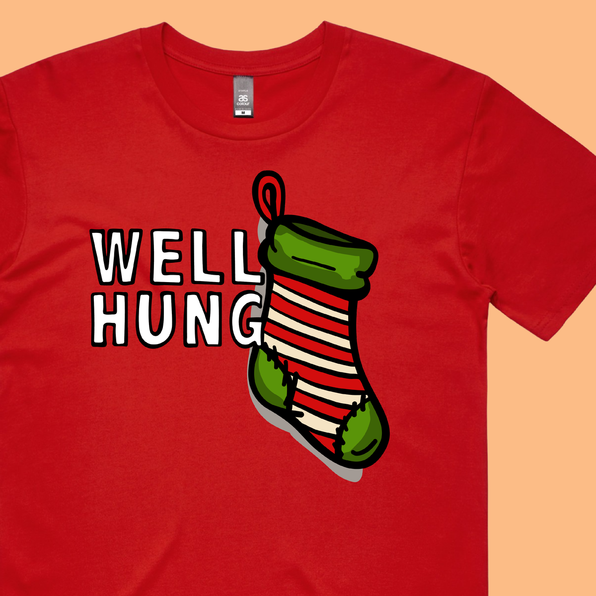 Well Hung 🧦🎄- Men's T Shirt