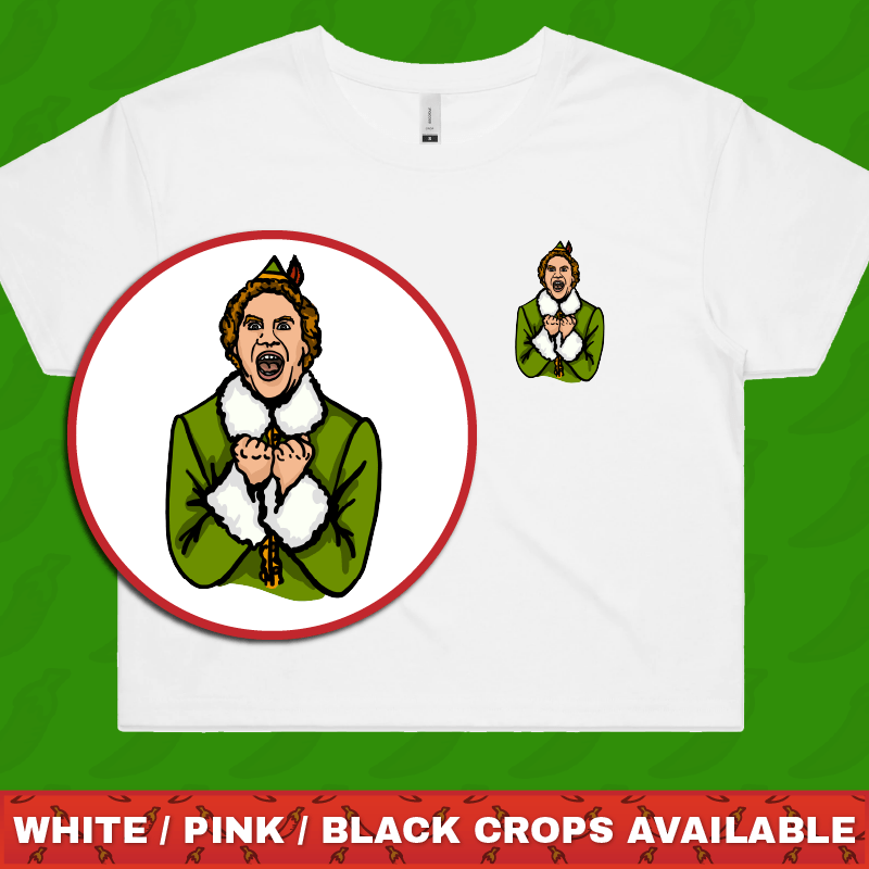 Will Ferrell Elf Christmas 🧝🎄- Women's Crop Top