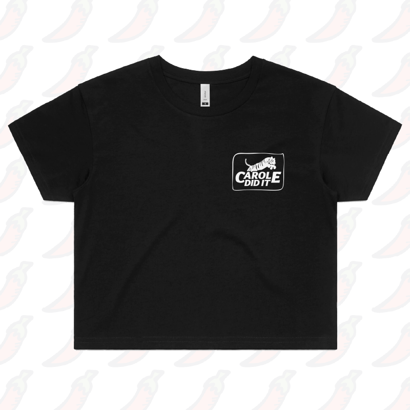 XS / Black Carole Did It 🥩 - Women's Crop Top