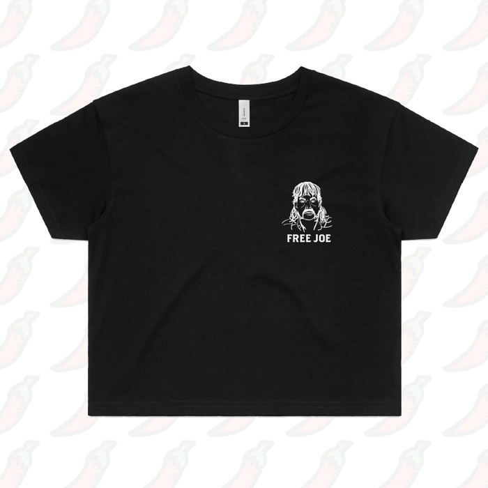 XS / Black Free Joe 🚔 - Women's Crop Top