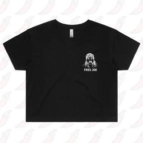 XS / Black Free Joe 🚔 - Women's Crop Top