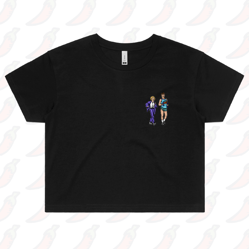 XS / Black Kath & Kel 🚶‍♀️🚶‍♂️ - Women's Crop Top