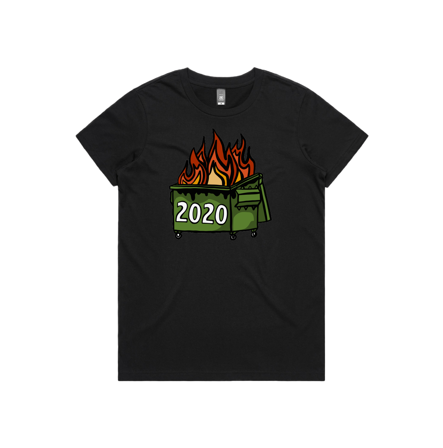 XS / Black / Large Front Design 2020 Dumpster Fire 🗑️ - Women's T Shirt