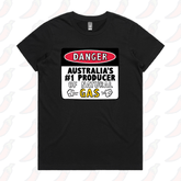 XS / Black / Large Front Design Australian Gas Producer 💨 – Women's T Shirt