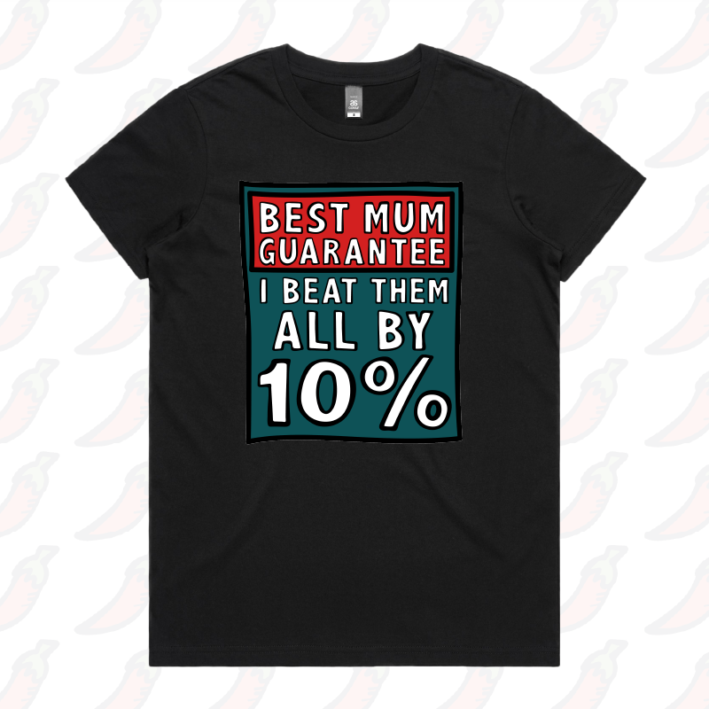 XS / Black / Large Front Design Best Mum Guarantee 🔨 - Women's T Shirt