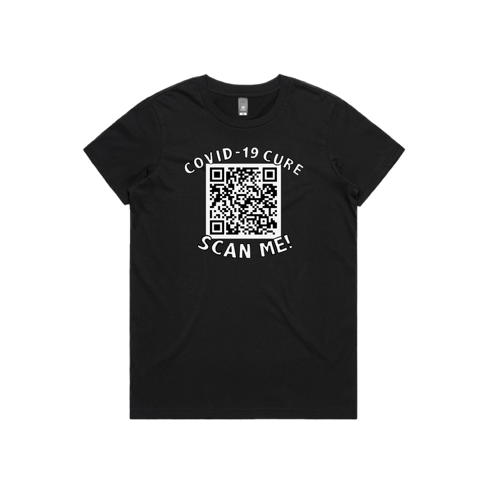 XS / Black / Large Front Design Big Barry UNCENSORED QR Prank 🍆 - Women's T Shirt
