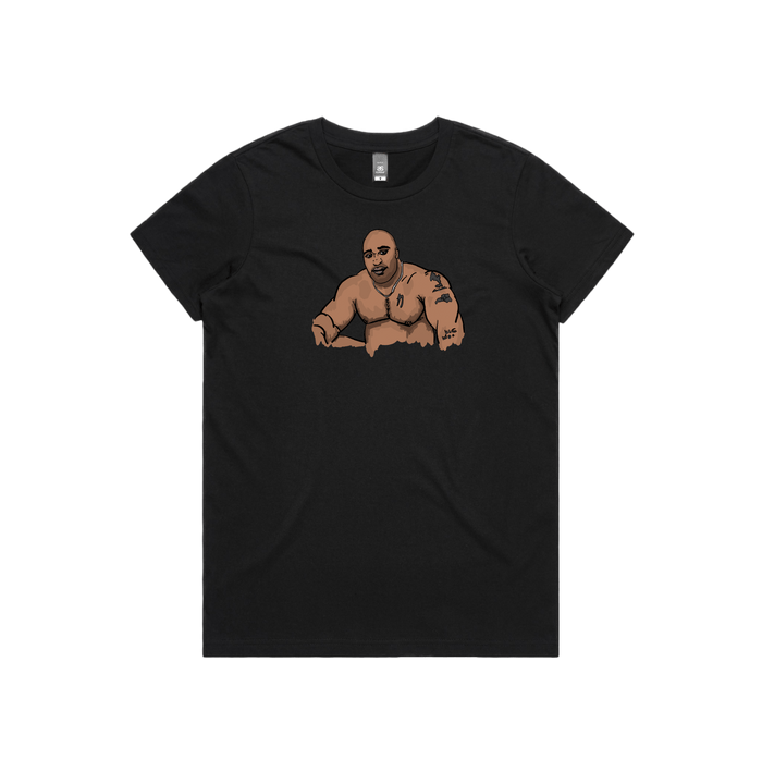 XS / Black / Large Front Design Big Barry 🍆 - Women's T Shirt