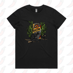 XS / Black / Large Front Design Black Rat 🐀 – Women's T Shirt