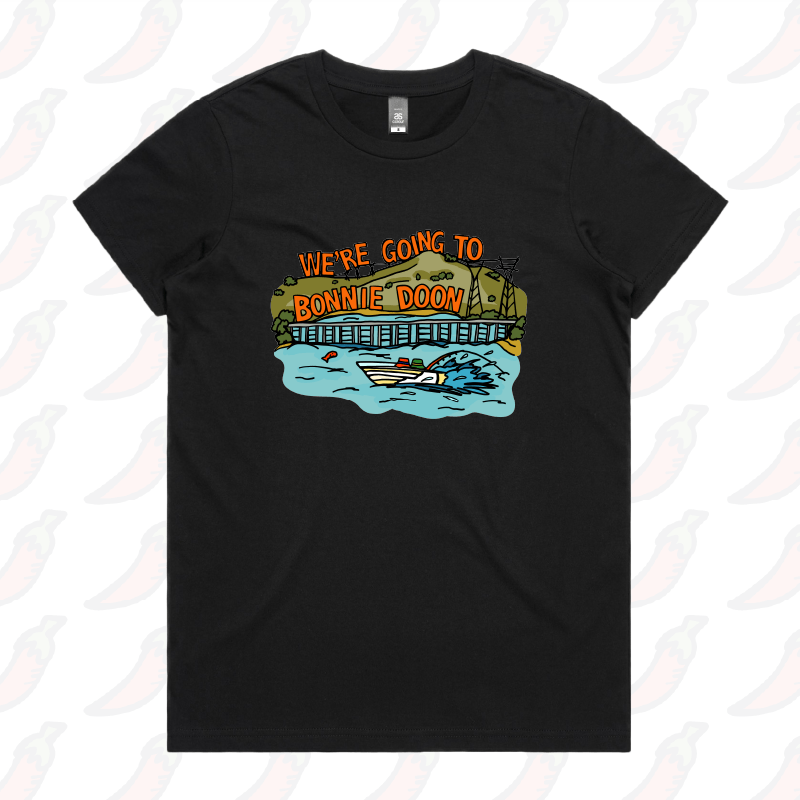XS / Black / Large Front Design Bonnie Doon 🚤 - Women's T Shirt