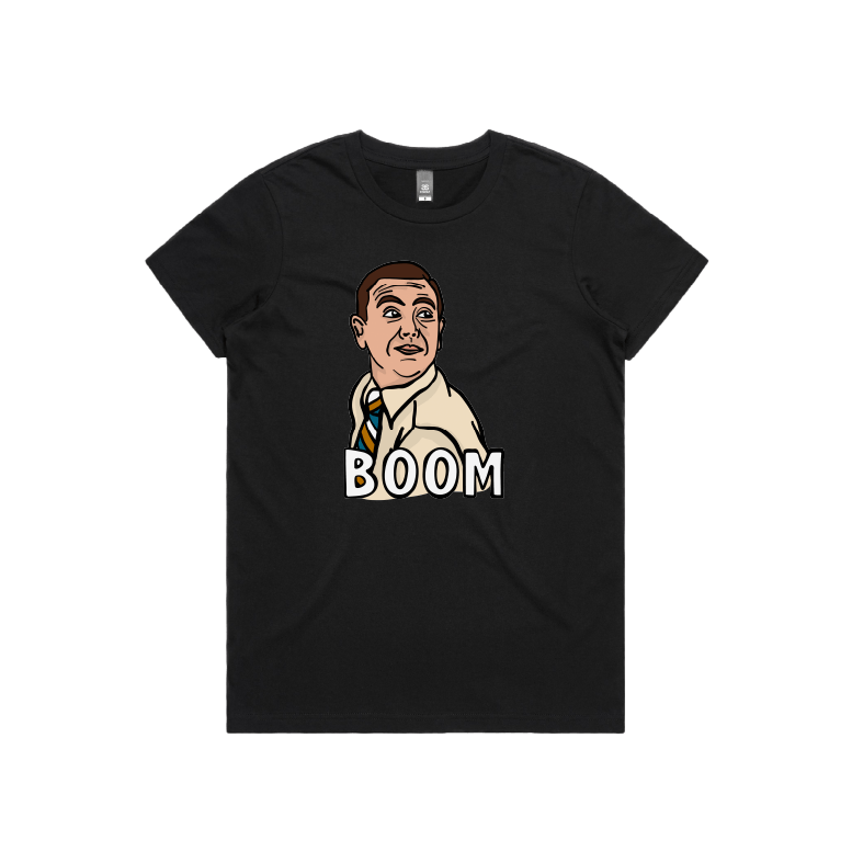 XS / Black / Large Front Design Boom Boyle 🚨 - Women's T Shirt