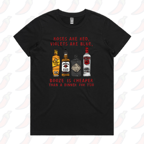 XS / Black / Large Front Design Boozy Date Night 🍸 - Women's T Shirt