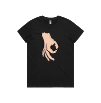 XS / Black / Large Front Design Circle Game 👊 - Women's T Shirt