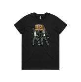 XS / Black / Large Front Design Coffin Dance ⚰️ - Women's T Shirt