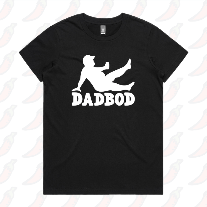 XS / Black / Large Front Design Dad Bod 💪 – Women's T Shirt