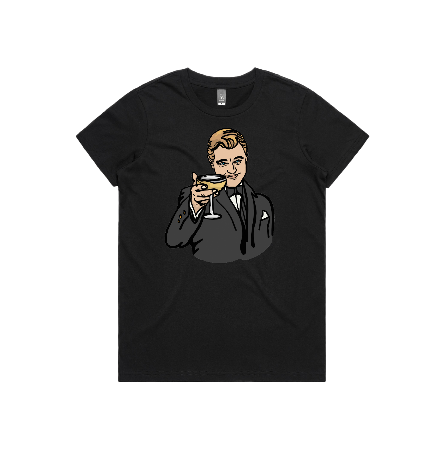 XS / Black / Large Front Design DiCaprio Gatsby Cheers 🍸 - Women's T Shirt