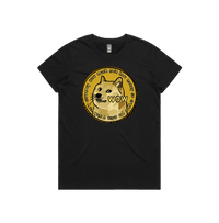 XS / Black / Large Front Design Dogecoin 🚀 - Women's T Shirt