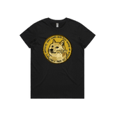 XS / Black / Large Front Design Dogecoin 🚀 - Women's T Shirt