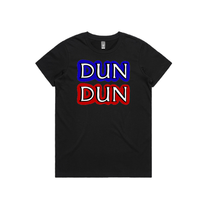 XS / Black / Large Front Design Dun Dun 🚔 - Women's T Shirt